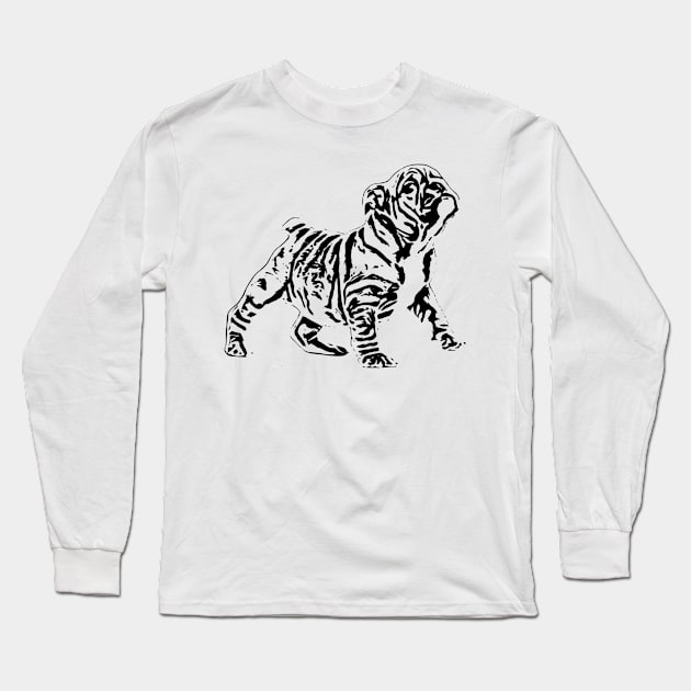 Pug Long Sleeve T-Shirt by Nimmersatt